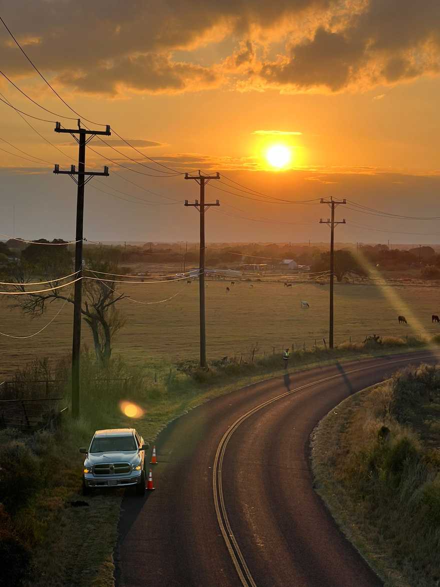 Golden hour on the line